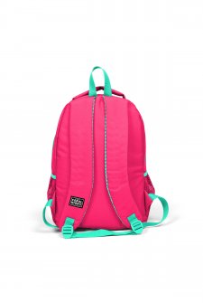 Coral High Kids Neon Mercan Su Yeşili Flamingo Desenli Okul Sırt Çantası 14377