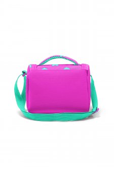 Coral High Kids Neon Pembe Su Yeşili Kalp Desenli Thermo Beslenme Çantası 11806