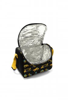Coral High Kids Siyah İş Makineleri Desenli Thermo Beslenme Çantası – 22867