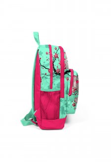 Coral High Kids Su Yeşili Neon Mercan Koala Desenli Dört Bölmeli Okul Sırt Çantası 23713