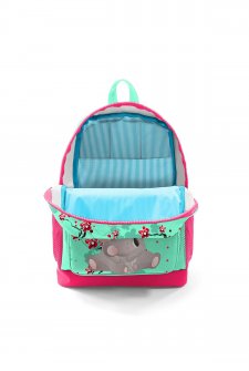 Coral High Kids Su Yeşili Neon Mercan Koala Desenli Dört Bölmeli Okul Sırt Çantası 23713