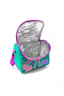 Coral High Kids Su Yeşili Pembe Flamingo Desenli Thermo Beslenme Çantası 22741