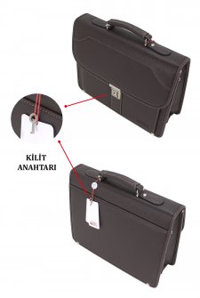 Erkek Evrak Çantası Omuz Askılı Kahverengi