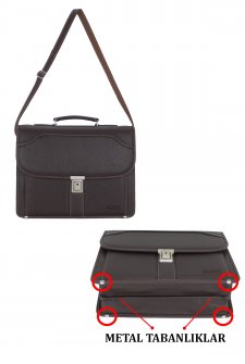 Erkek Evrak Çantası Omuz Askılı Kahverengi