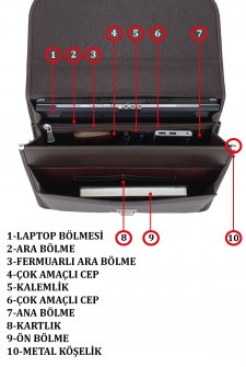 Erkek Evrak Çantası Omuz Askılı Kahverengi