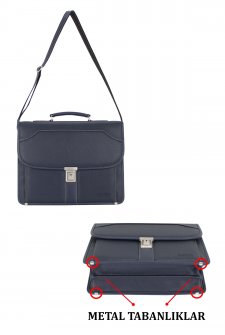 Erkek Evrak Çantası Omuz Askılı Lacivert