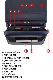 Erkek Evrak Çantası Omuz Askılı Lacivert