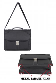 Erkek Evrak Çantası Omuz Askılı Siyah