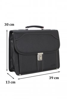 Erkek Evrak Çantası Omuz Askılı Siyah