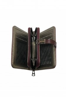 Fermuarlı Kadın Portföy Cüzdan Bordo