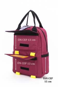 Kadın Sırt Çantası Spor Model  Bordo