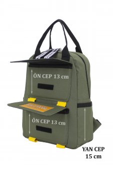 Kadın Sırt Çantası Spor Model  Haki Yeşil