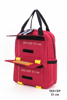 Kadın Sırt Çantası Spor Model  Kırmızı