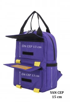 Kadın Sırt Çantası Spor Model  Mor