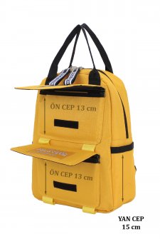 Kadın Sırt Çantası Spor Model  Sarı