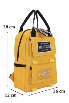 Kadın Sırt Çantası Spor Model  Sarı