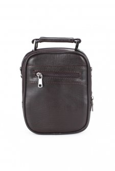 Kasalı Erkek El ve Omuz Çantası Farklı Boylarda Kahverengi