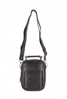 Kasalı Erkek El ve Omuz Çantası Farklı Boylarda Kahverengi