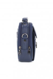 Kasalı Erkek El ve Omuz Çantası Farklı Boylarda Lacivert