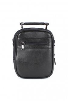 Kasalı Erkek El ve Omuz Çantası Farklı Boylarda Siyah