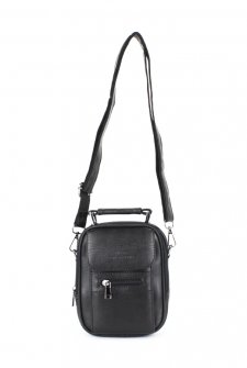 Kasalı Erkek El ve Omuz Çantası Farklı Boylarda Siyah