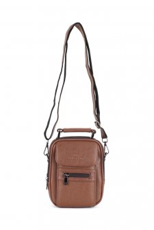 Kasalı Erkek El ve Omuz Çantası Farklı Boylarda Taba