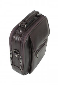 Kasalı Erkek Omuz ve El Çantası Metal Gövde Omuz Askılı Su Geçirmez Kahverengi