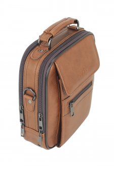 Kasalı Erkek Omuz ve El Çantası Metal Gövde Omuz Askılı Su Geçirmez Taba