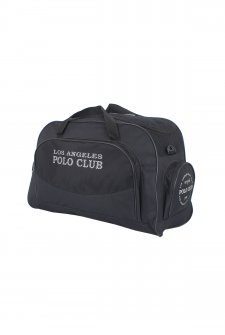 Los Angeles Polo Club Büyük Boy Seyahat Çantası El Valizi Kabin Boy Siyah
