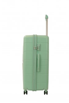 MÇS Polipropilen Üçlü Valiz Seti V366 Mint Yeşili