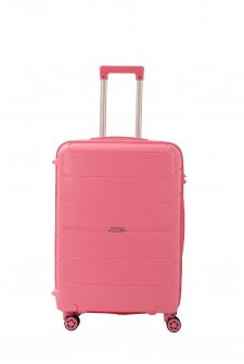 MÇS Polipropilen Üçlü Valiz Seti V366 Pembe