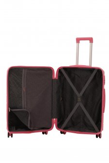 MÇS Polipropilen Üçlü Valiz Seti V366 Pembe