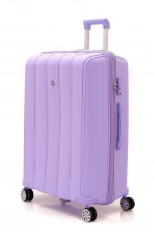 MÇS V305 Kırılmaz Polipropilen Büyük Boy Valiz Lila