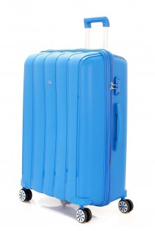 MÇS V305 Kırılmaz Polipropilen Büyük Boy Valiz Mavi
