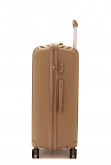 MÇS V305 Kırılmaz Polipropilen Büyük Boy Valiz Şampanya