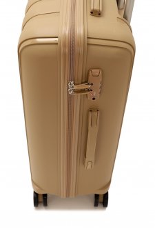 MÇS V305 Kırılmaz Polipropilen Büyük Boy Valiz Şampanya