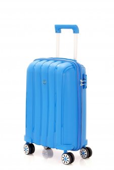 Mçs V305 Kırılmaz PoliPropilen Kabin Boy Valiz Açık Mavi