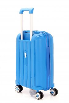 Mçs V305 Kırılmaz PoliPropilen Kabin Boy Valiz Açık Mavi