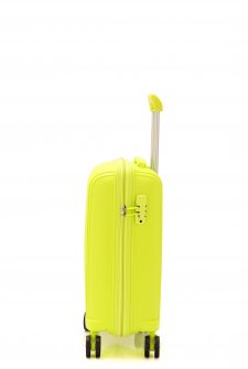 Mçs V305 Kırılmaz PoliPropilen Kabin Boy Valiz Fıstık Yeşili