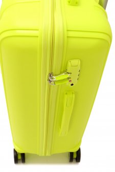 Mçs V305 Kırılmaz PoliPropilen Kabin Boy Valiz Fıstık Yeşili