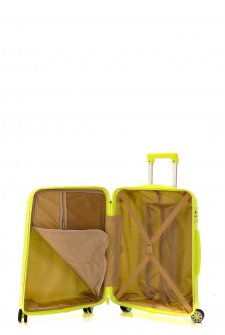 Mçs V305 Kırılmaz PoliPropilen Kabin Boy Valiz Fıstık Yeşili