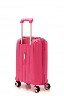 Mçs V305 Kırılmaz PoliPropilen Kabin Boy Valiz Fuşya