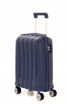 Mçs V305 Kırılmaz PoliPropilen Kabin Boy Valiz Lacivert
