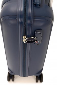 Mçs V305 Kırılmaz PoliPropilen Kabin Boy Valiz Lacivert