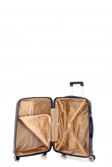 Mçs V305 Kırılmaz PoliPropilen Kabin Boy Valiz Lacivert