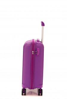 Mçs V305 Kırılmaz PoliPropilen Kabin Boy Valiz Mor