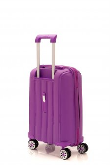 Mçs V305 Kırılmaz PoliPropilen Kabin Boy Valiz Mor
