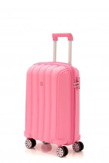 Mçs V305 Kırılmaz PoliPropilen Kabin Boy Valiz Pudra