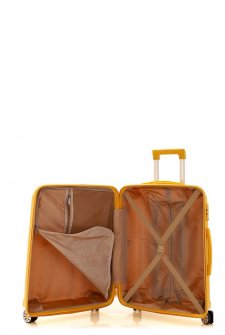 Mçs V305 Kırılmaz PoliPropilen Kabin Boy Valiz Sarı