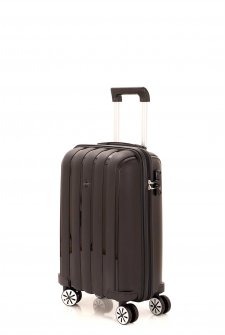 Mçs V305 Kırılmaz PoliPropilen Kabin Boy Valiz Siyah